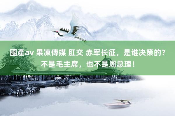 國產av 果凍傳媒 肛交 赤军长征，是谁决策的？不是毛主席，也不是周总理！