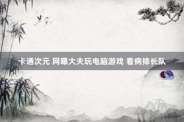 卡通次元 网曝大夫玩电脑游戏 看病排长队